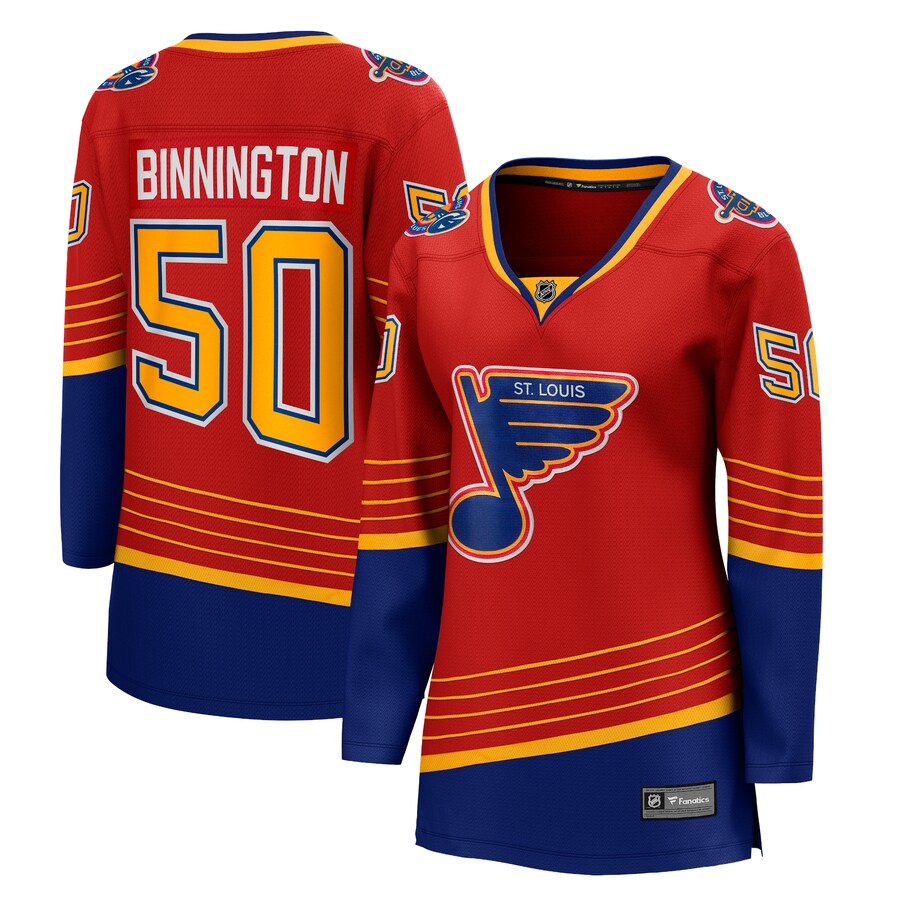 Women's St. Louis Blues Jordan Binnington Fanatics Branded Red 2020/21 Special Edition Breakaway Player Jersey - Puhuasuan