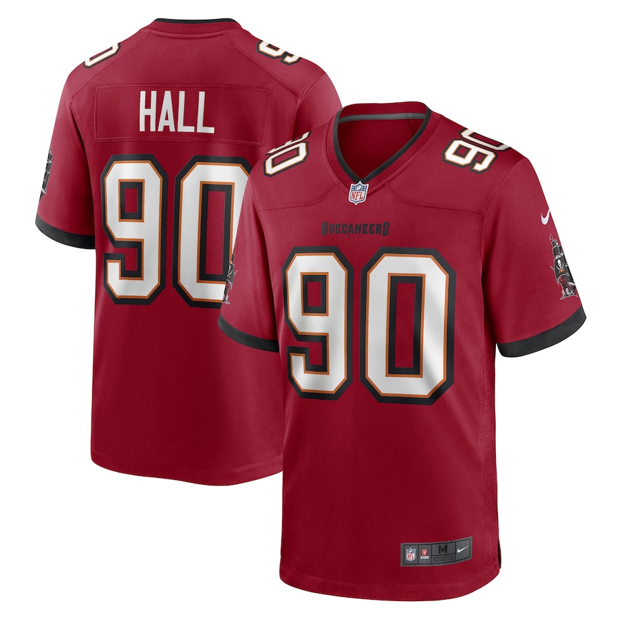 Men's Tampa Bay Buccaneers Logan Hall Nike Red Game Player Jersey - Puhuasuan