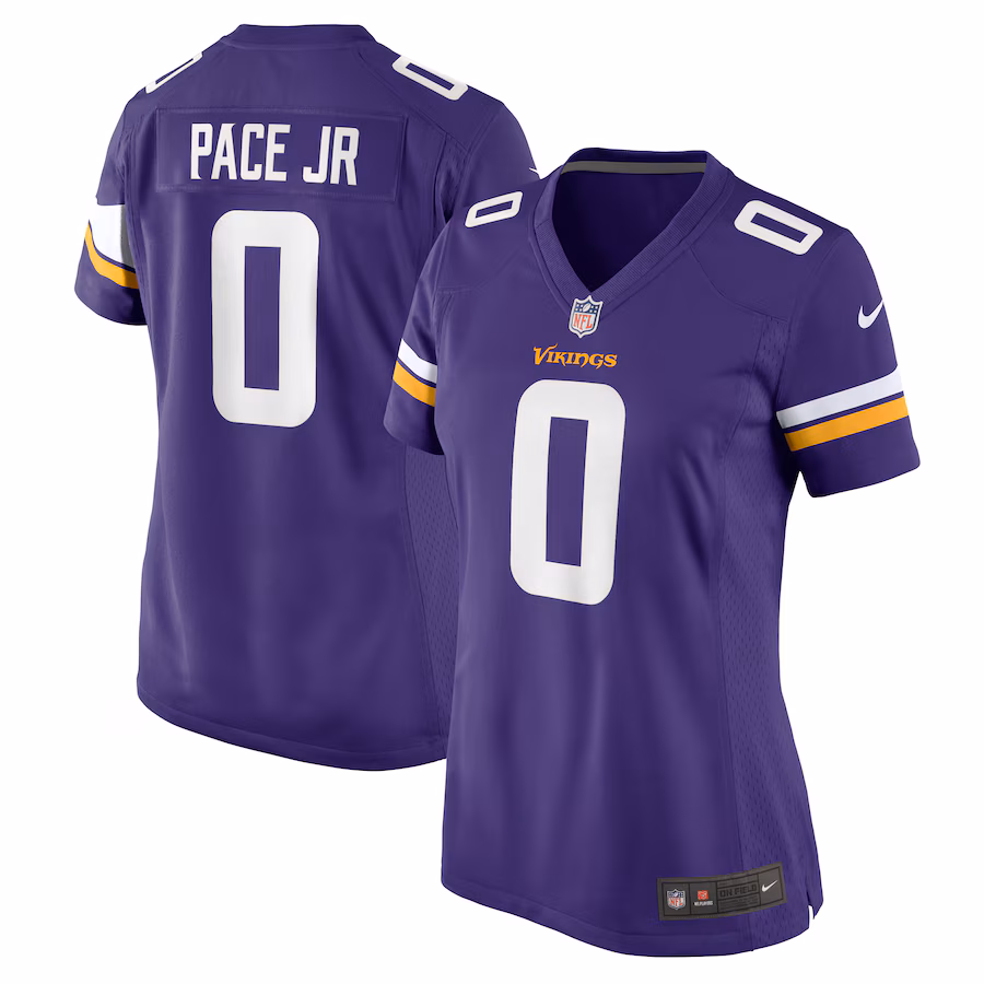 Women's Minnesota Vikings Ivan Pace Jr Nike Purple Game Jersey - Puhuasuan