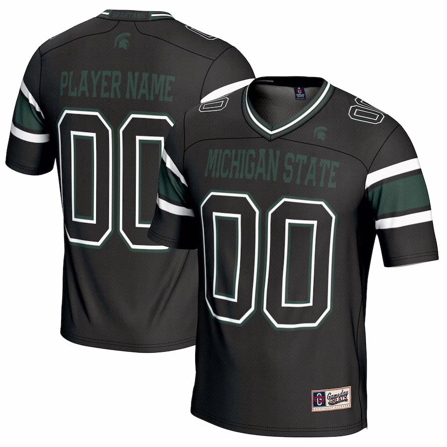 Michigan State Spartans GameDay Greats Youth NIL Pick-A-Player Football Jersey - Black - Puhuasuan