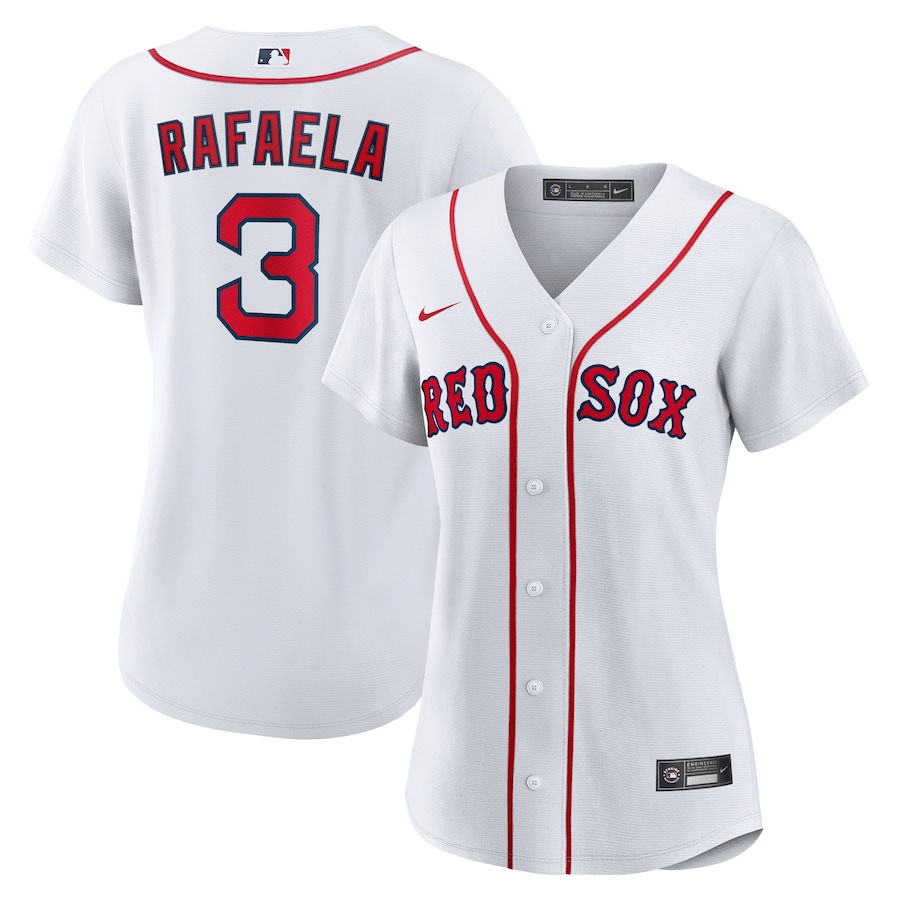 Women's Boston Red Sox Ceddanne Rafaela Nike White Home Replica Jersey - Puhuasuan