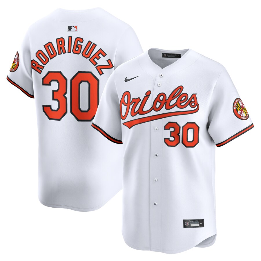 Men's Baltimore Orioles Grayson Rodriguez Nike White Alternate Limited Player Jersey - Puhuasuan