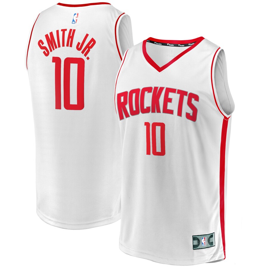 Men's Houston Rockets Jabari Smith Jr. Fanatics White Fast Break Replica Player Jersey - Association Edition - Puhuasuan