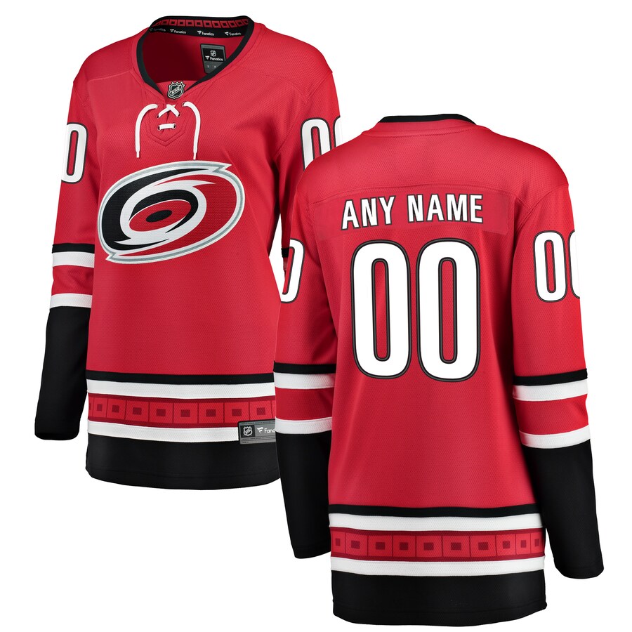 Women's Carolina Hurricanes Fanatics Branded Red Alternate Breakaway Custom Jersey - Puhuasuan