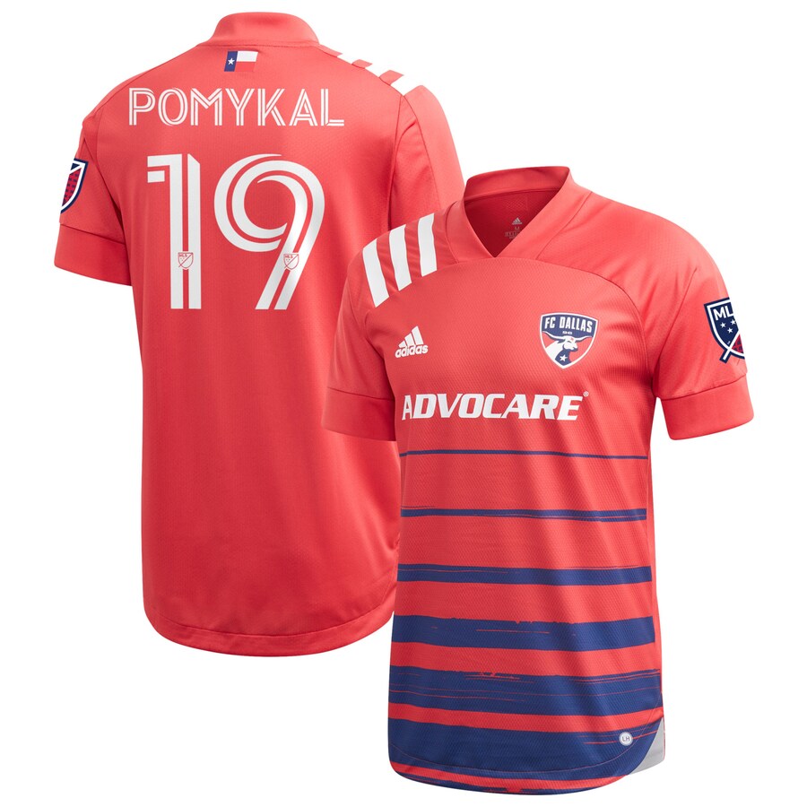 Men's FC Dallas Paxton Pomykal adidas Red 2020 Legacy EQT Authentic Jersey - Puhuasuan