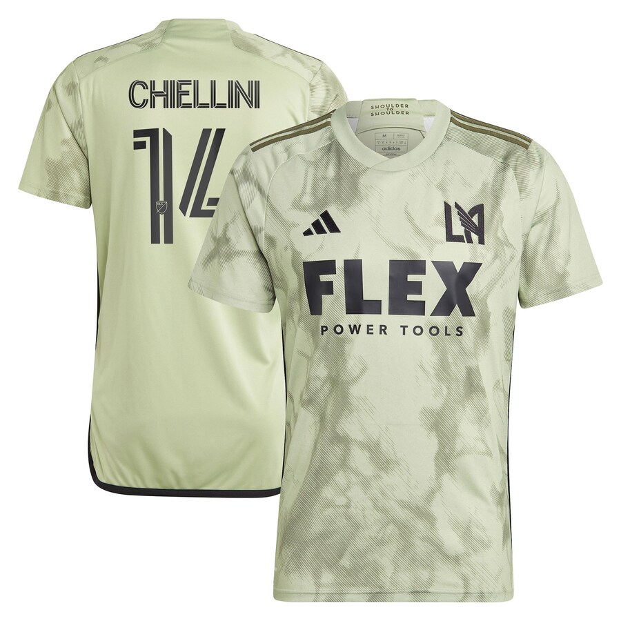 Men's LAFC Giorgio Chiellini adidas Green 2023 Smokescreen Replica Player Jersey - Puhuasuan