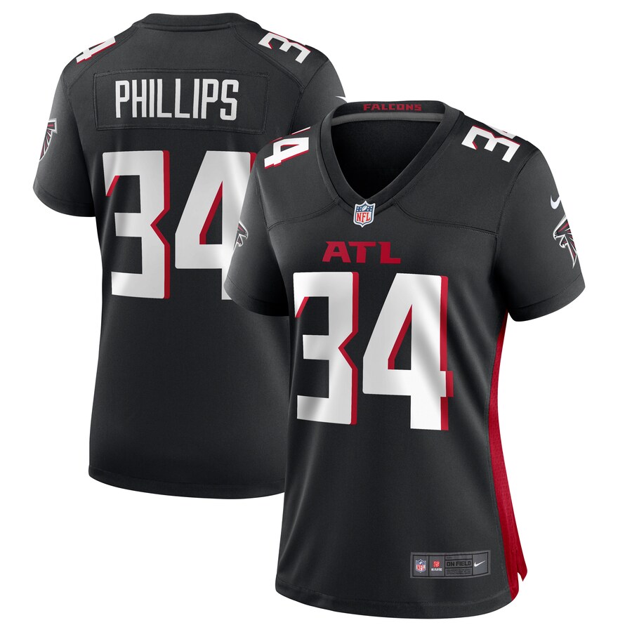 Women's Atlanta Falcons Clark Phillips III Nike  Black Team Game Jersey - Puhuasuan