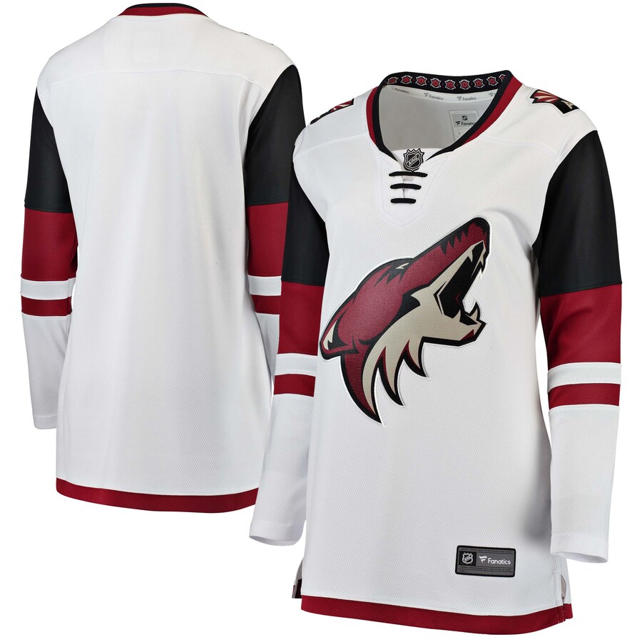 Women's Arizona Coyotes Fanatics Branded White Away Breakaway Jersey - Puhuasuan