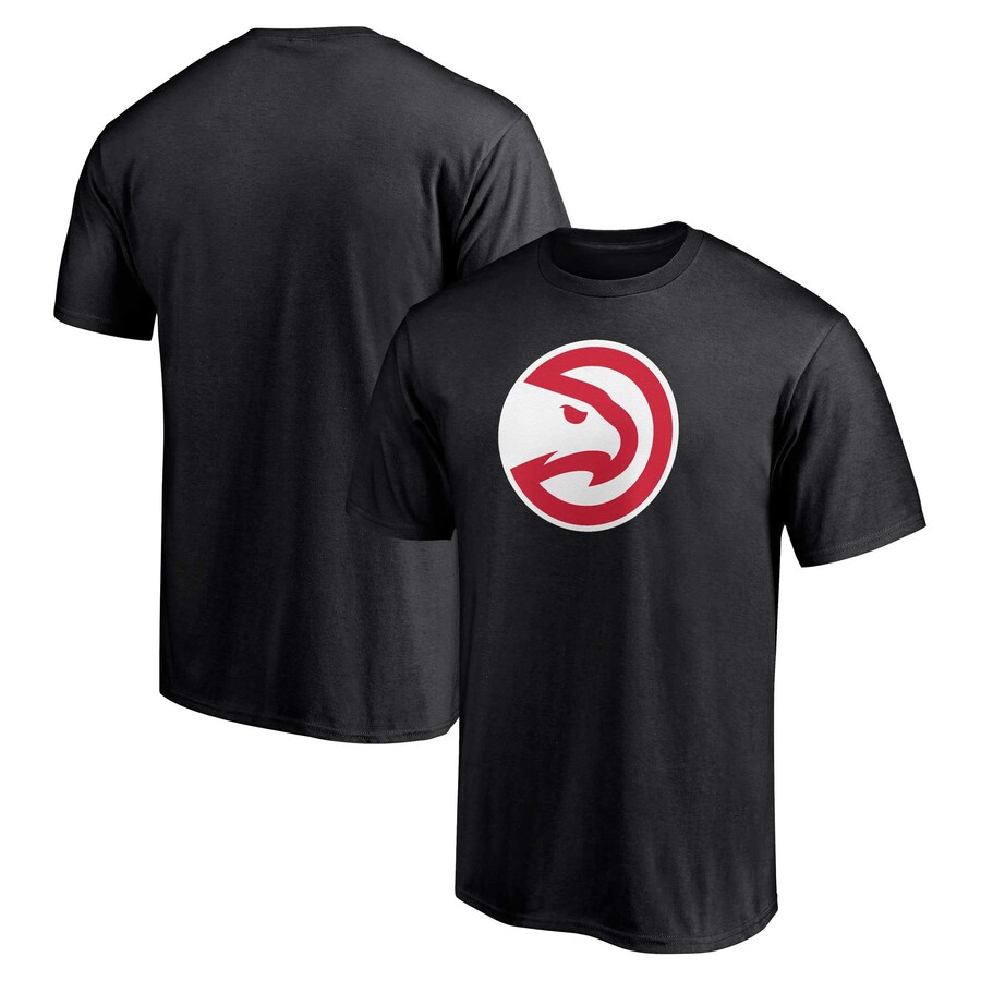 Men's Atlanta Hawks Fanatics Black Primary Logo T-Shirt - Puhuasuan