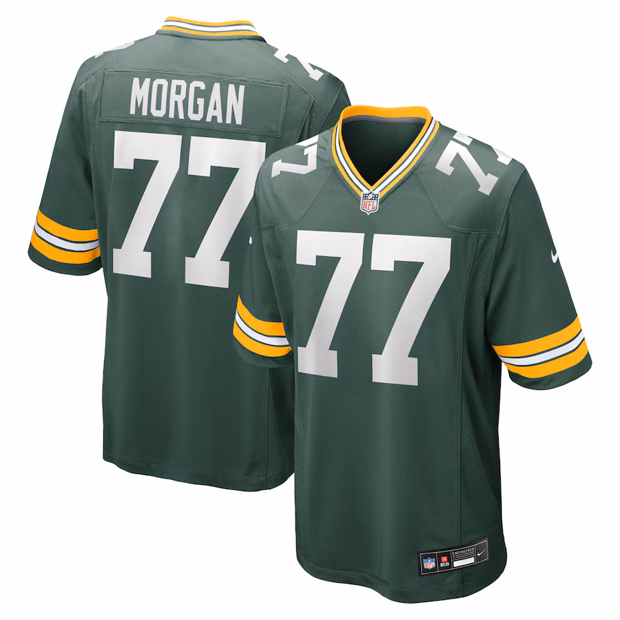 Men's Green Bay Packers Jordan Morgan Nike Green Player Game Jersey - Puhuasuan