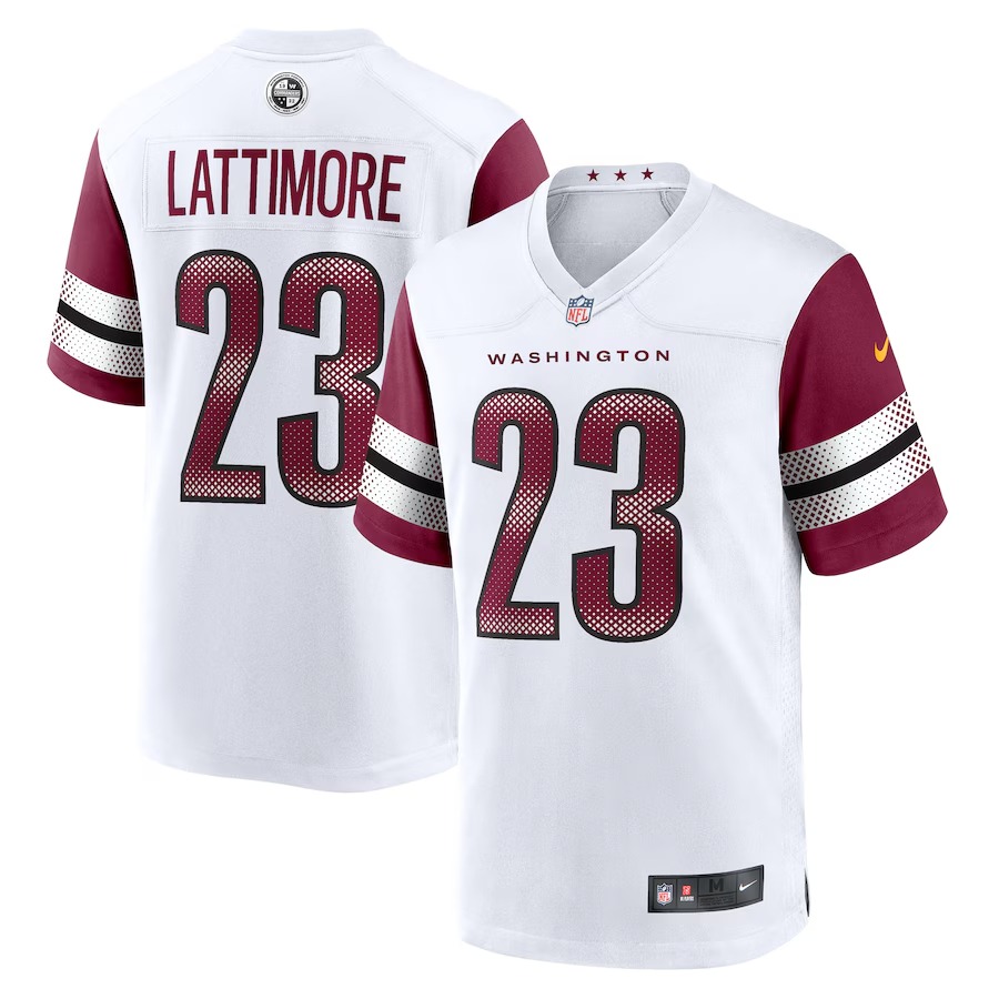 Men's Washington Commanders Marshon Lattimore Nike White Game Jersey - Puhuasuan