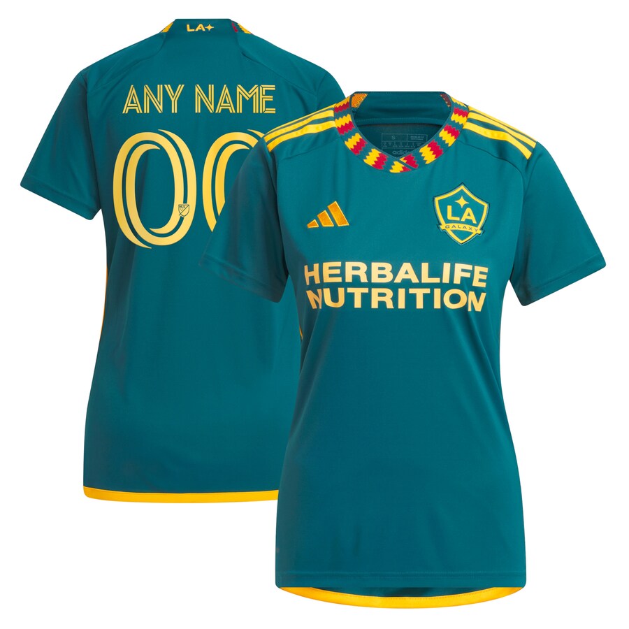 Women's LA Galaxy adidas Green 2023 LA Kit Replica Custom Jersey - Puhuasuan
