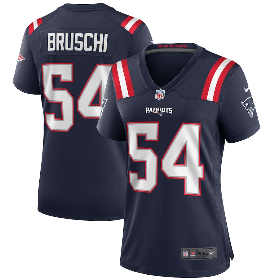 Women's New England Patriots Tedy Bruschi Nike Navy Game Retired Player Jersey - Puhuasuan