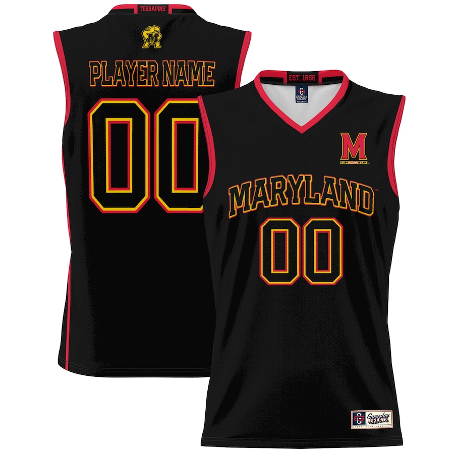Maryland Terrapins GameDay Greats Youth NIL Pick-A-Player Basketball Jersey - Black - Puhuasuan