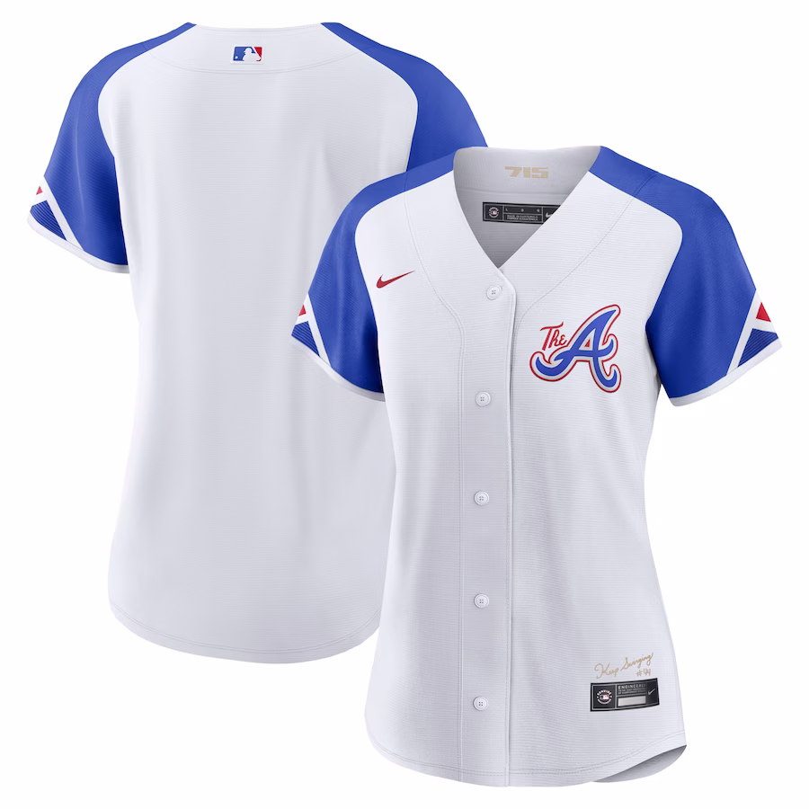 Women's Atlanta Braves  Nike White City Connect Replica Jersey - Puhuasuan