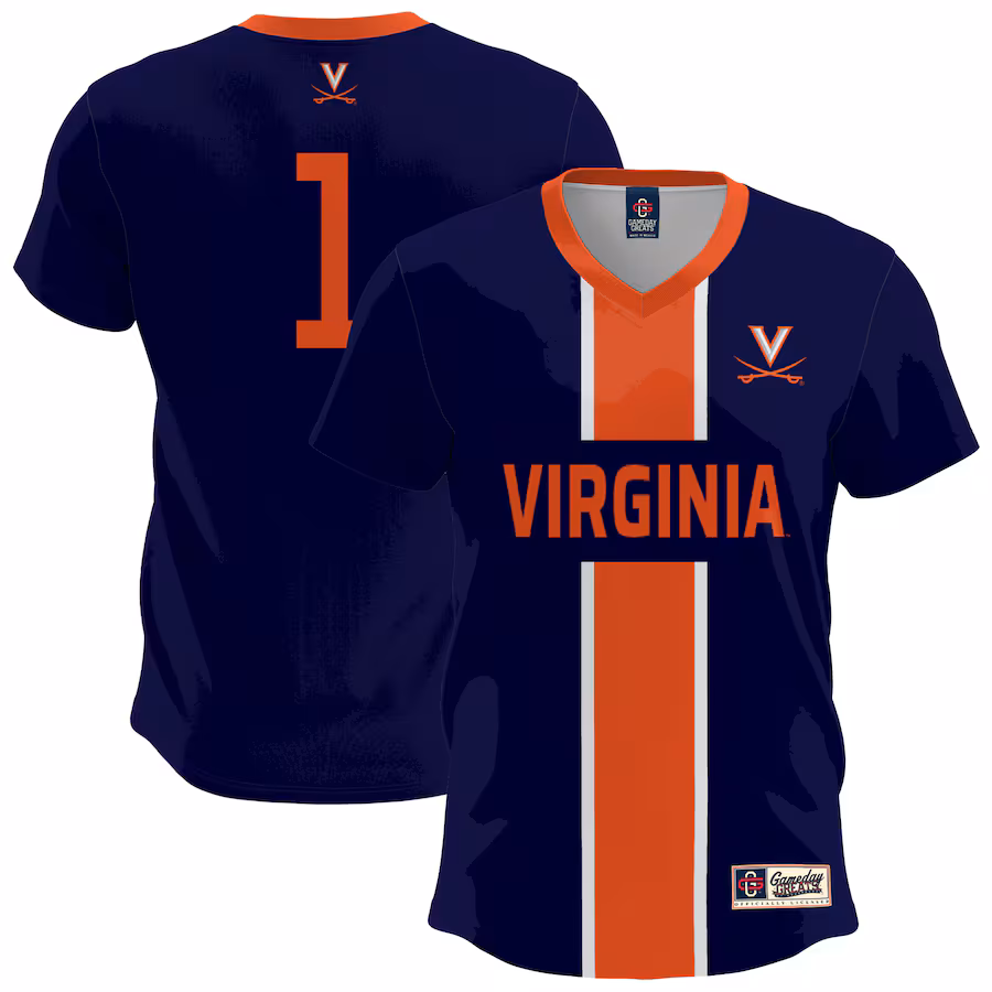 Youth GameDay Greats  Navy Virginia Cavaliers Lightweight Soccer Fashion Jersey - Puhuasuan