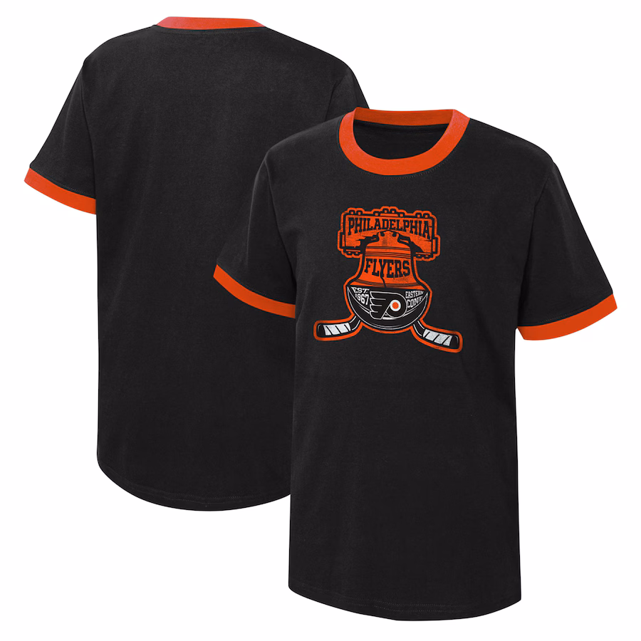 Youth Philadelphia Flyers Black Ice City T-Shirt - Puhuasuan
