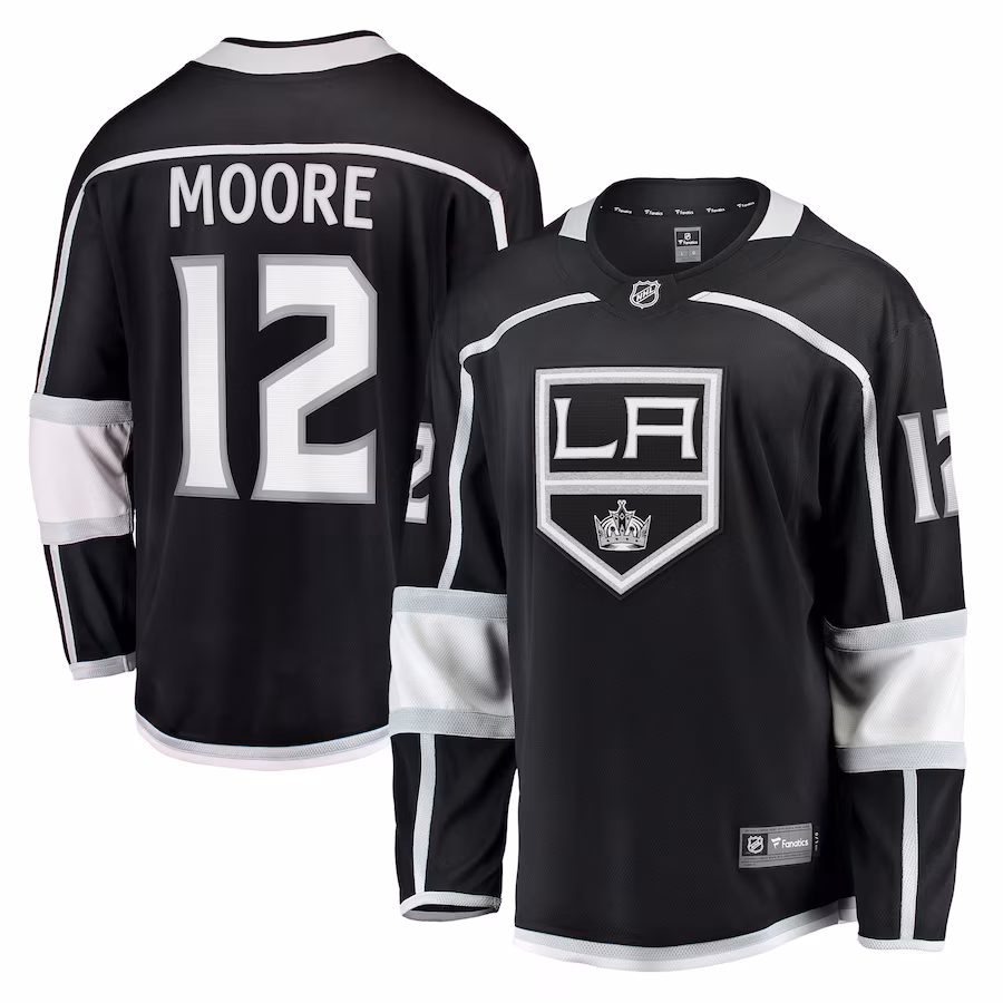 Men's Los Angeles Kings Trevor Moore Fanatics Black Home Breakaway Player Jersey - Puhuasuan