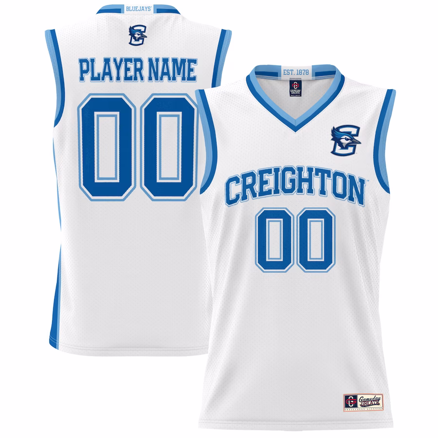Creighton Bluejays GameDay Greats Youth NIL Pick-A-Player Lightweight Women's Basketball Jersey - White - Puhuasuan