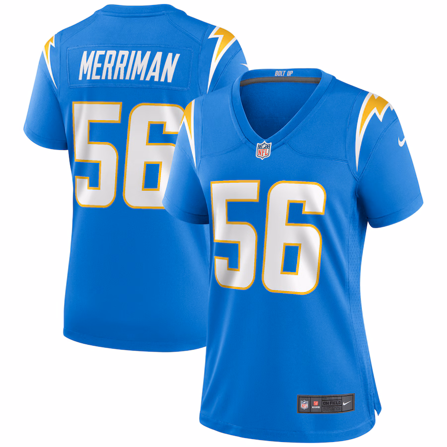 Women's Los Angeles Chargers Shawne Merriman Nike Powder Blue Game Retired Player Jersey - Puhuasuan