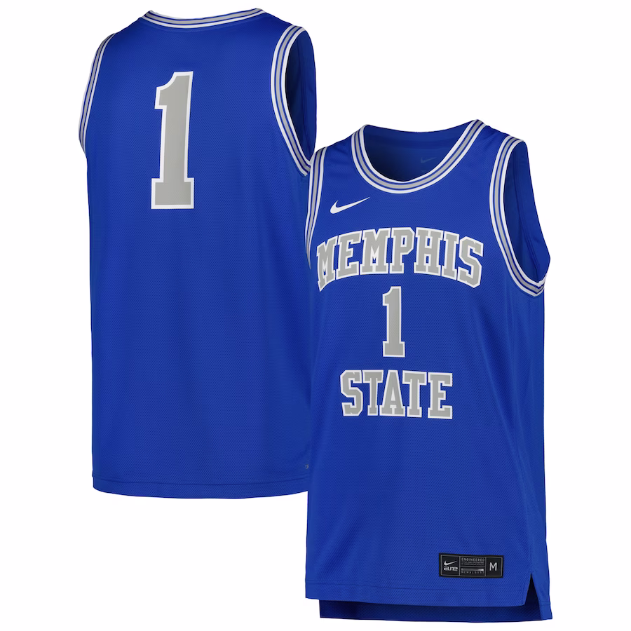 Memphis Tigers Nike Replica Basketball Jersey - Royal - Puhuasuan