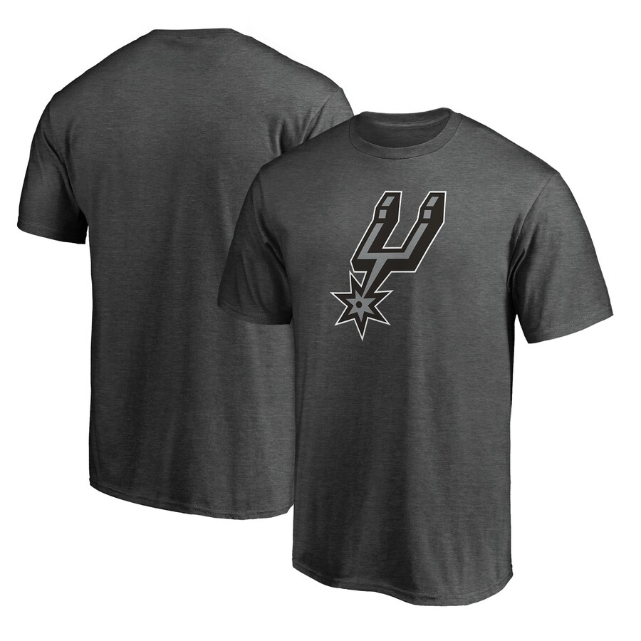 Men's San Antonio Spurs Charcoal Logo T-Shirt - Puhuasuan