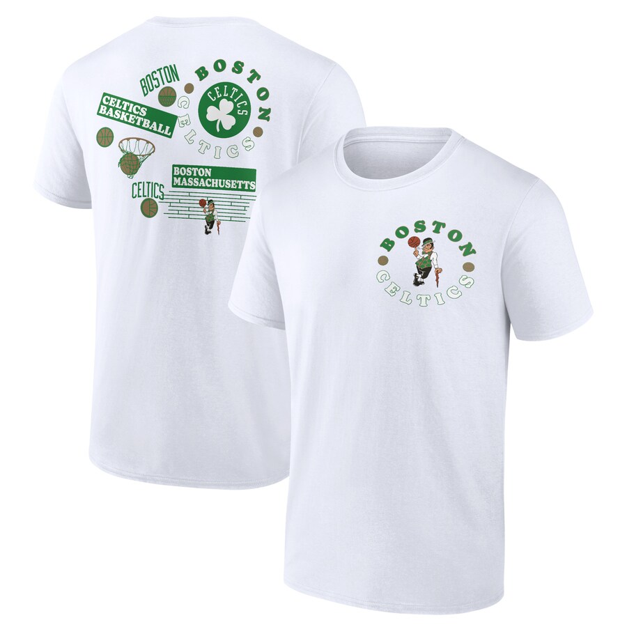 Men's Boston Celtics  White Street Collective T-Shirt - Puhuasuan