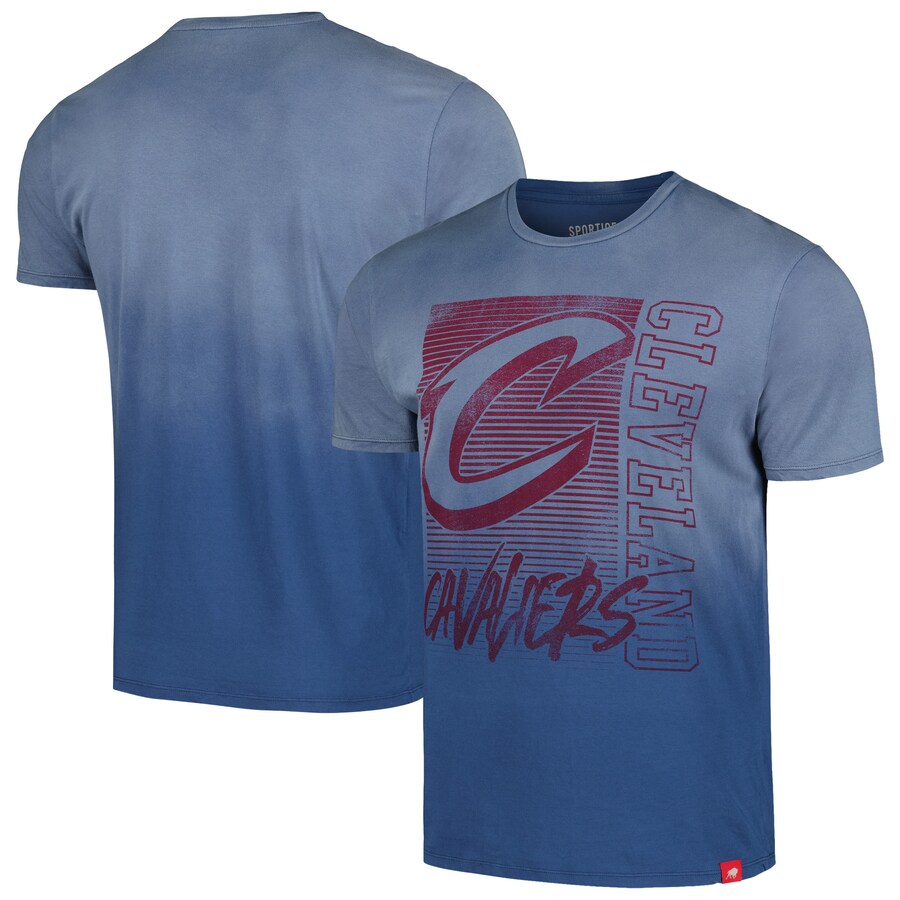 Unisex Cleveland Cavaliers Sportiqe Navy Bingham Sun-Fade T-Shirt - Puhuasuan