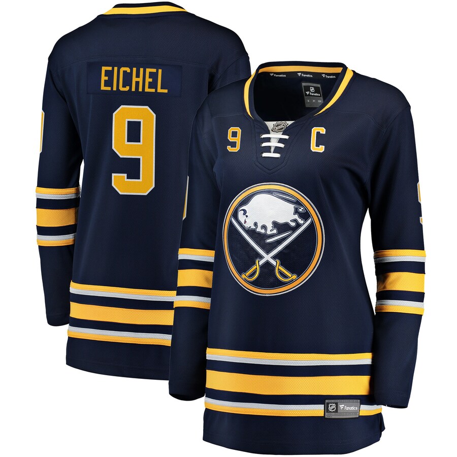Women's Buffalo Sabres Jack Eichel Fanatics Branded Navy Home Premier Breakaway Player Jersey - Puhuasuan