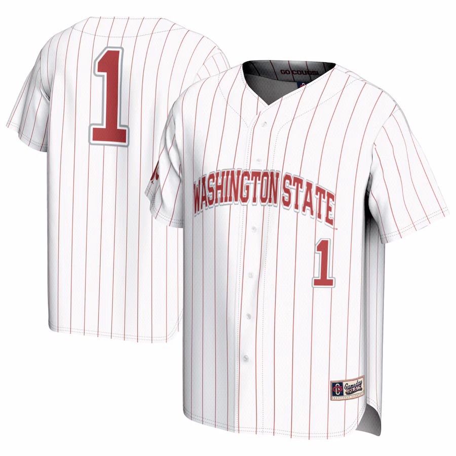 Youth GameDay Greats #1 White Washington State Cougars  Lightweight Baseball Fashion Jersey - Puhuasuan