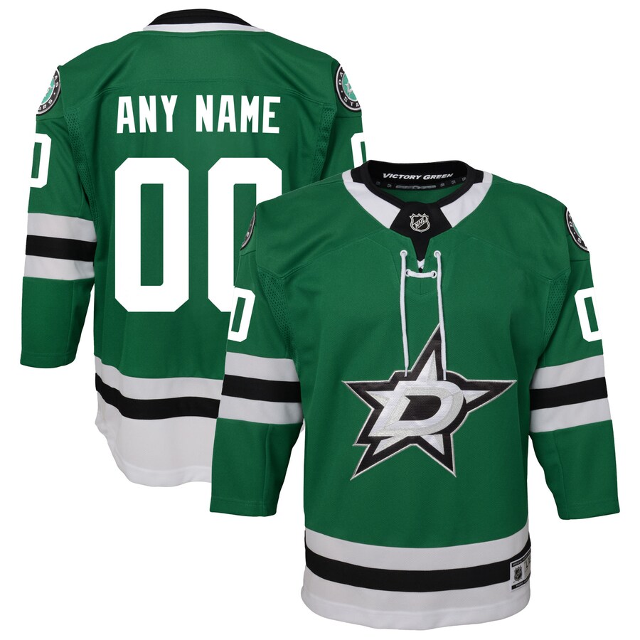 Youth Dallas Stars Green Home Custom Premier Jersey - Puhuasuan