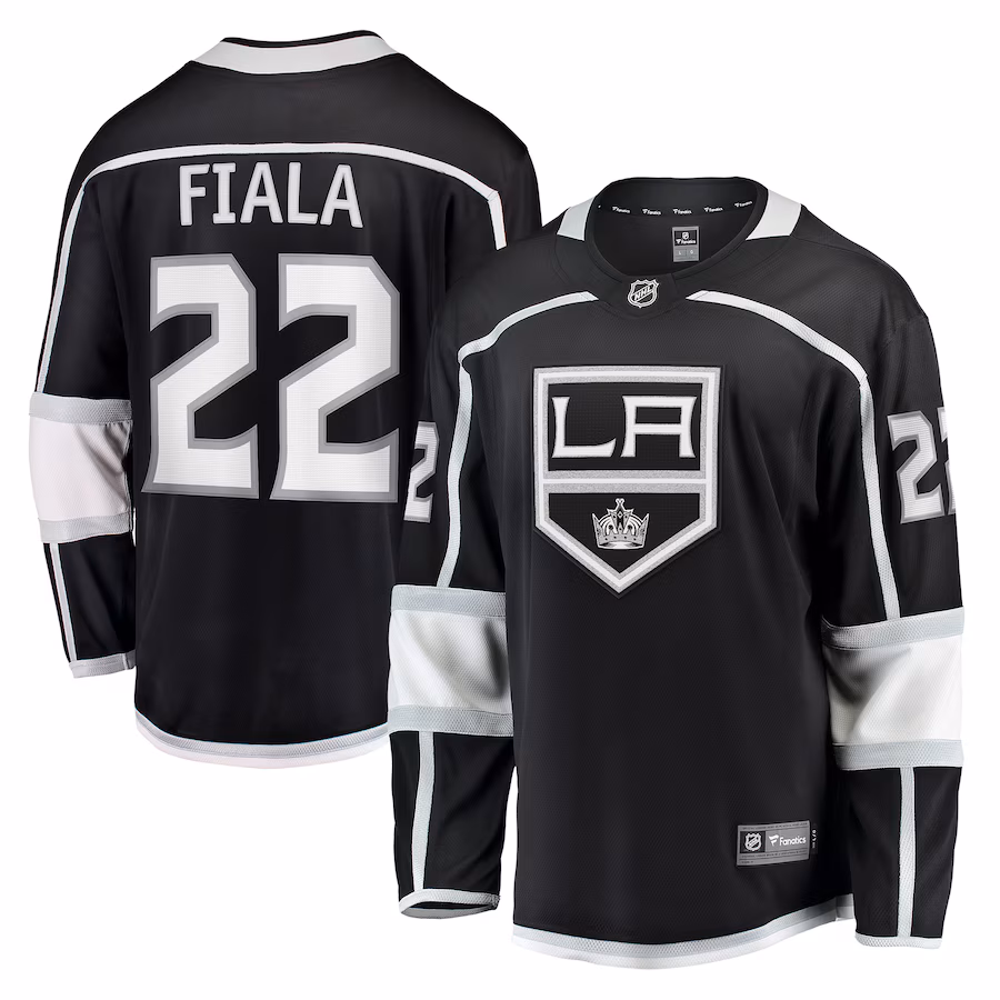Men's Los Angeles Kings Kevin Fiala Fanatics Black Home Breakaway Player Jersey - Puhuasuan