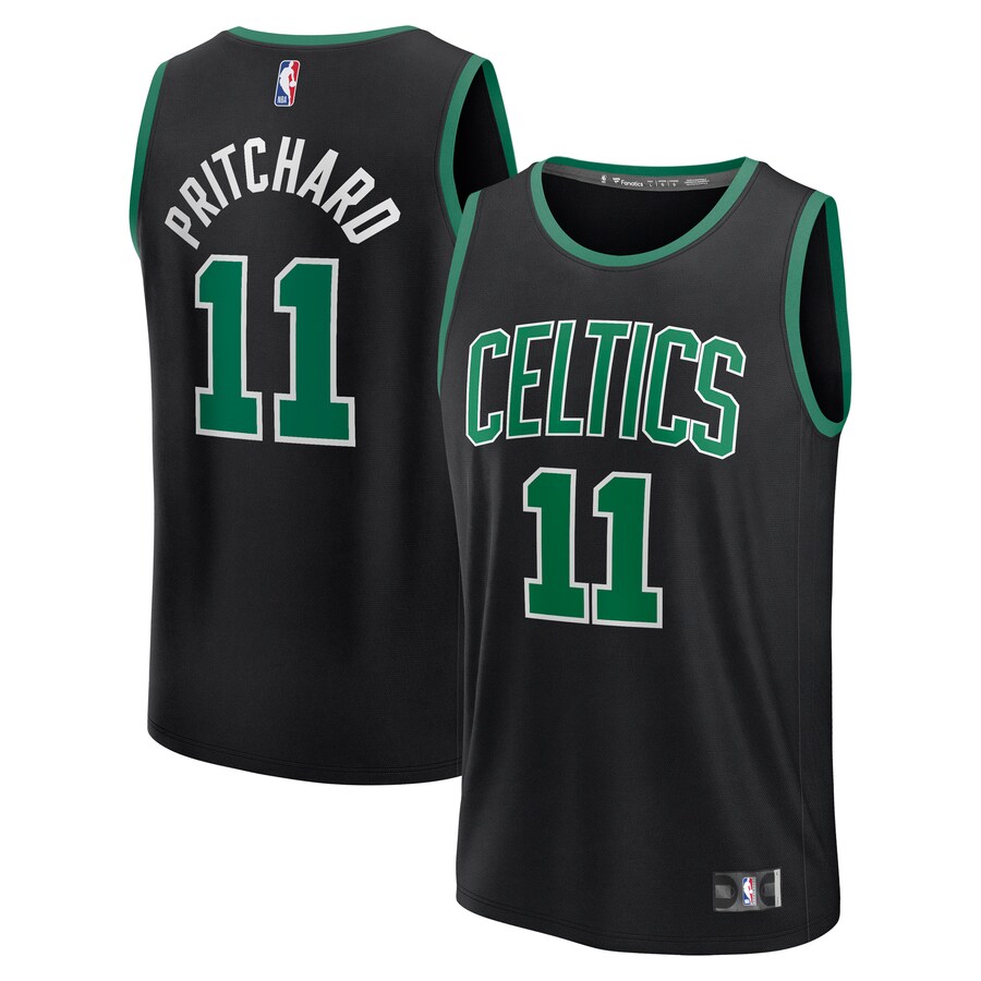 Men's Boston Celtics Payton Pritchard Fanatics Black Fast Break Replica Player Jersey - Statement Edition - Puhuasuan