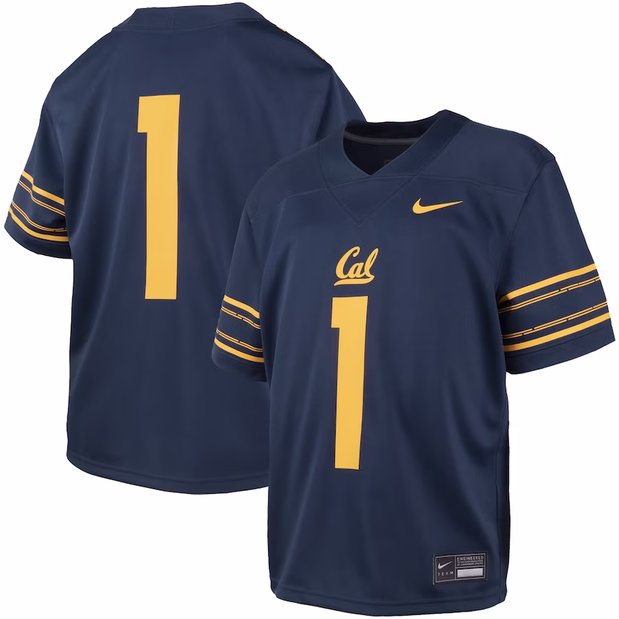 #1 Cal Bears Nike Youth Untouchable Replica Game Jersey - Navy - Puhuasuan