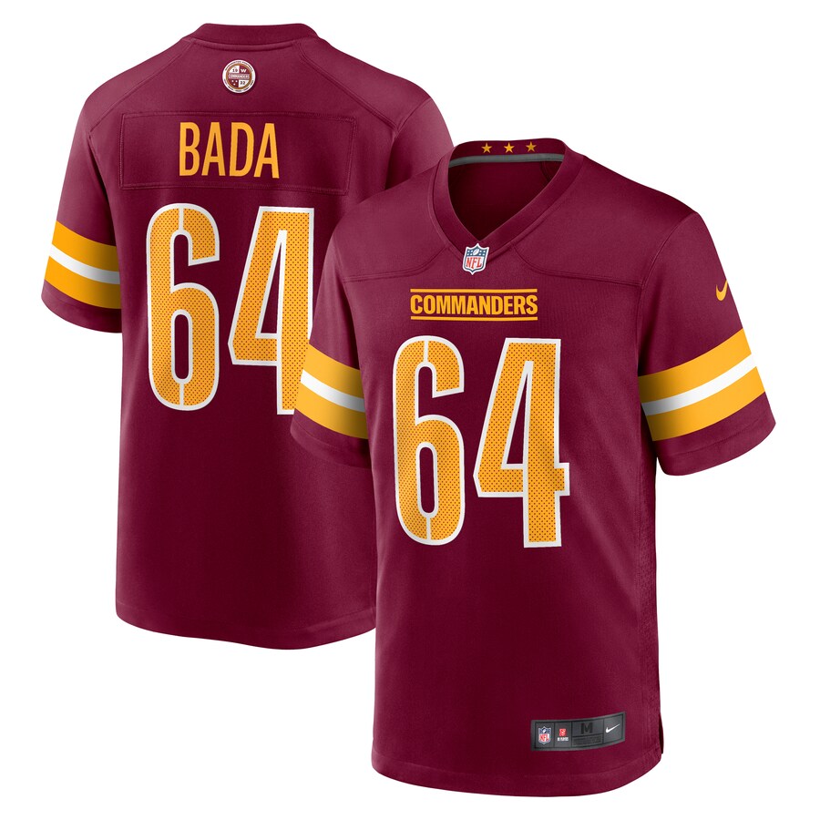 Men's Washington Commanders David Bada Nike  Burgundy  Game Jersey - Puhuasuan