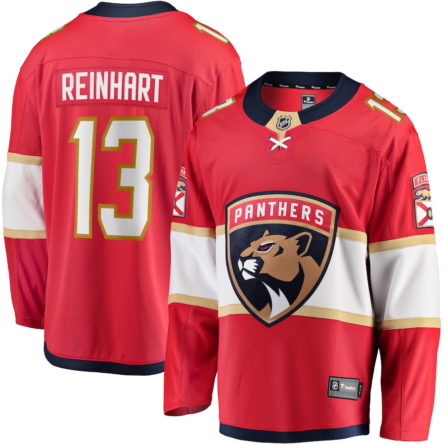 Men's Florida Panthers Sam Reinhart Fanatics Red Breakaway Player Jersey - Puhuasuan