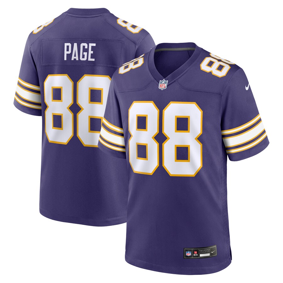 Men's Minnesota Vikings Alan Page Nike Purple Classic Retired Player Jersey - Puhuasuan