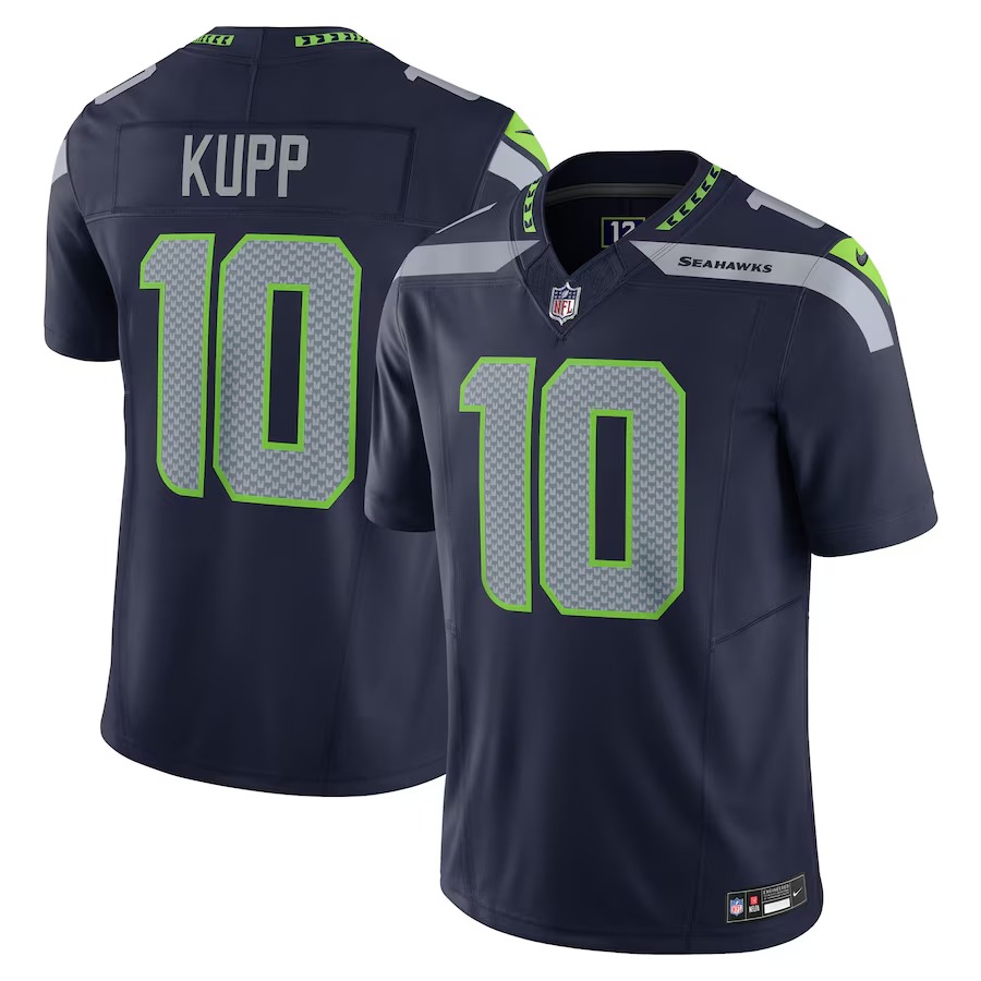 Men's Seattle Seahawks Cooper Kupp Nike College Navy Team Vapor F.U.S.E. Limited Jersey - Puhuasuan