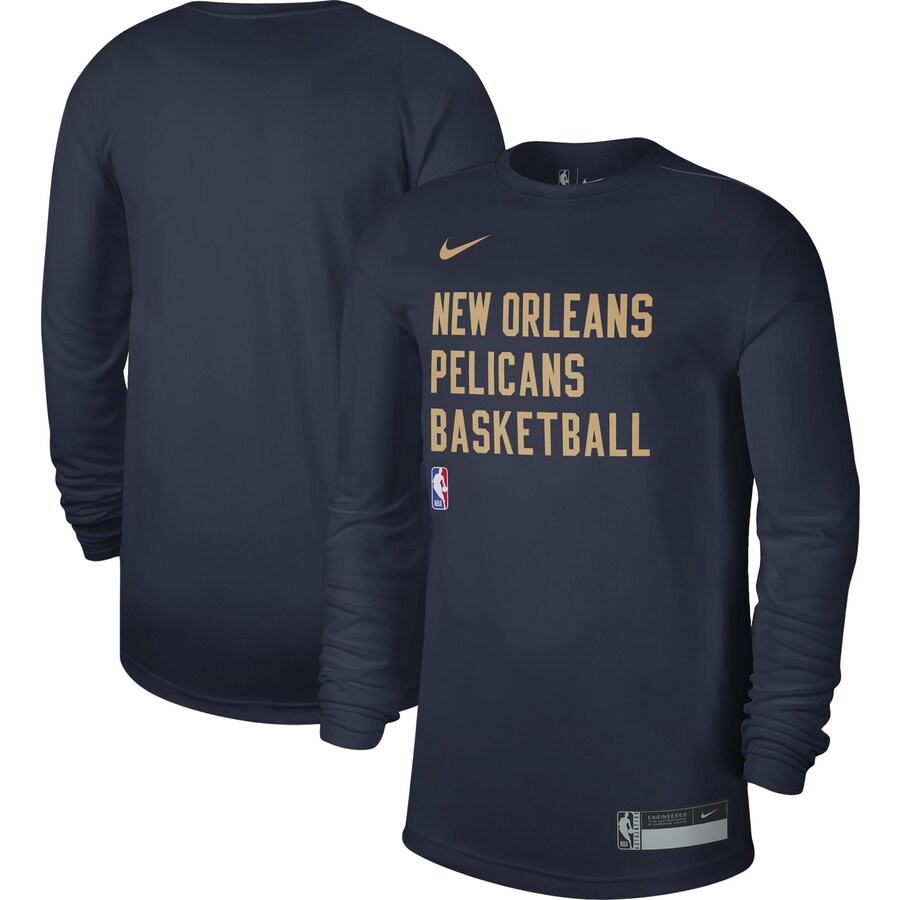Unisex New Orleans Pelicans Nike Navy 2023/24 Legend On-Court Practice Long Sleeve T-Shirt - Puhuasuan