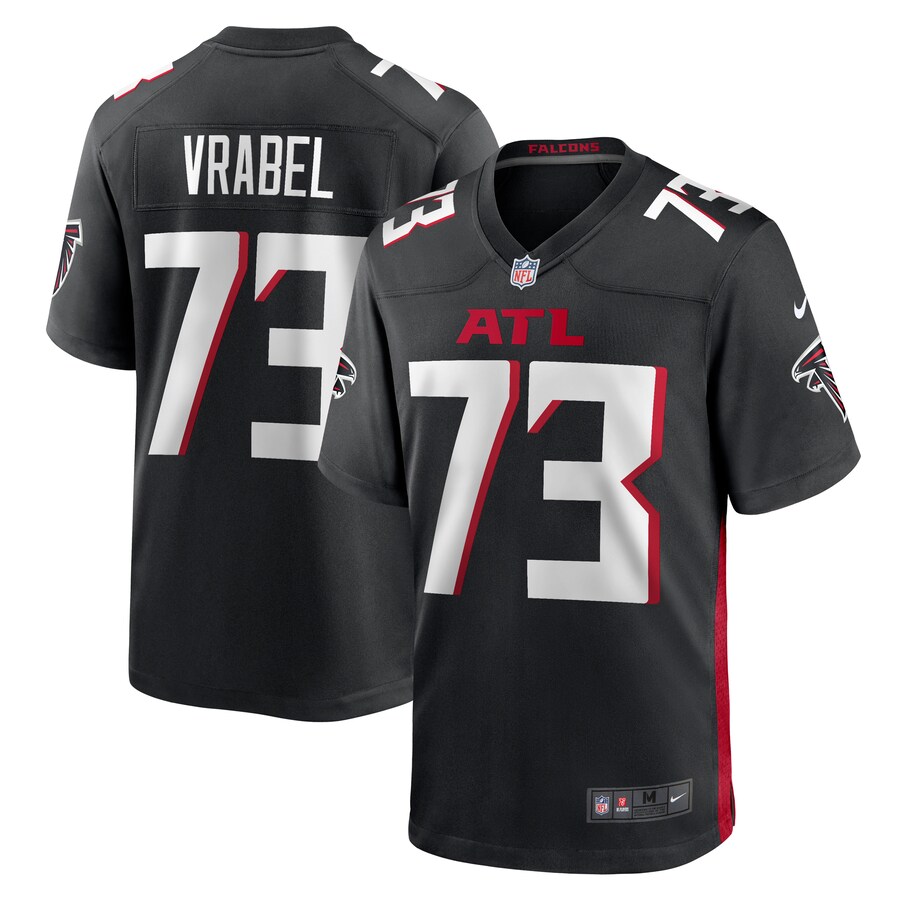 Men's Atlanta Falcons Tyler Vrabel Nike Black Player Game Jersey - Puhuasuan