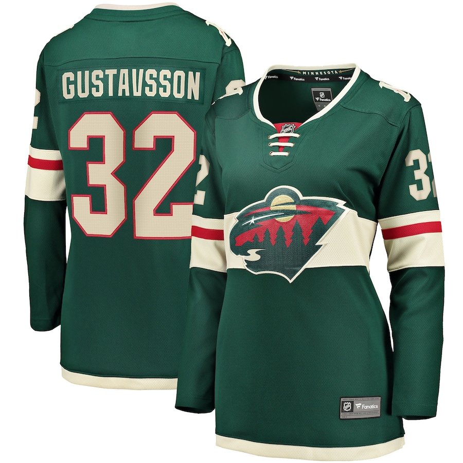 Women's Minnesota Wild Filip Gustavsson Fanatics Green Home Breakaway Player Jersey - Puhuasuan