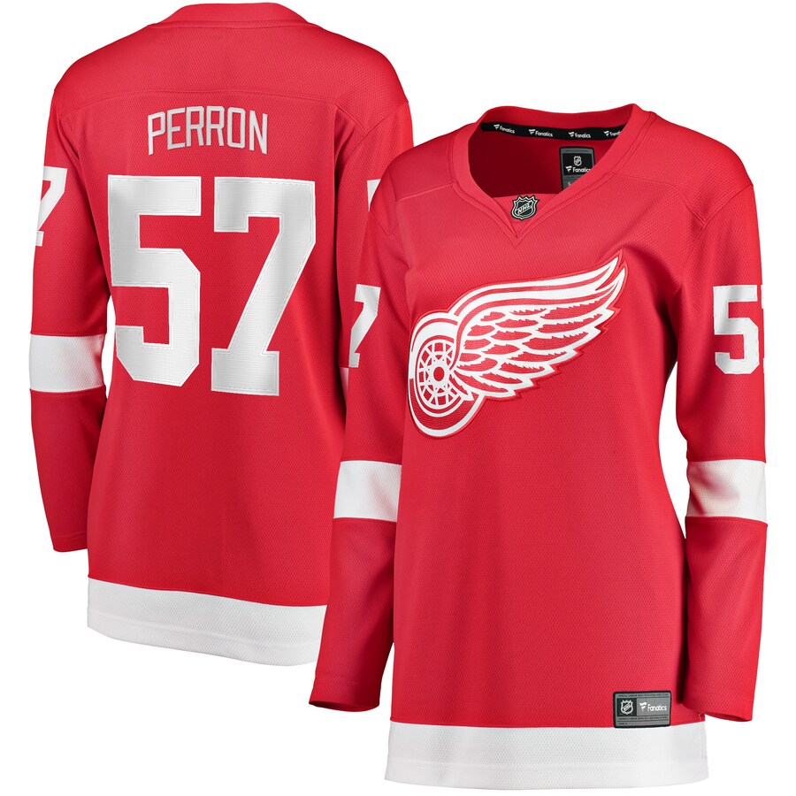 Women's Detroit Red Wings David Perron Fanatics Branded Red Home Breakaway Player Jersey - Puhuasuan