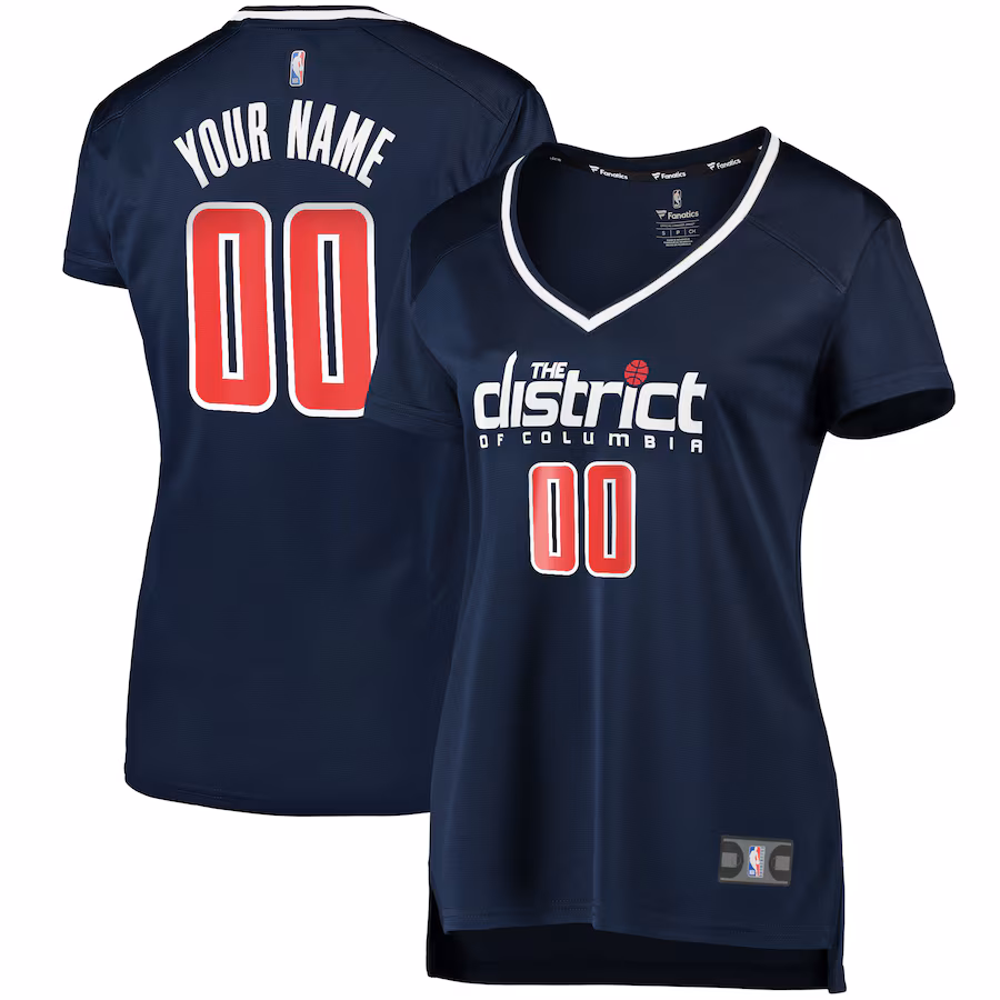 Women's Washington Wizards Fanatics Navy Custom Fast Break Replica Jersey - Statement Edition - Puhuasuan