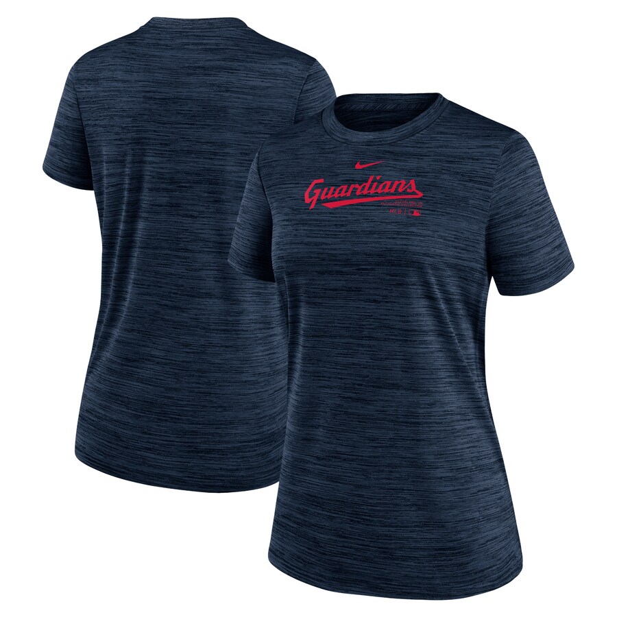 Women's Cleveland Guardians Nike Navy Authentic Collection Velocity Performance T-Shirt - Puhuasuan