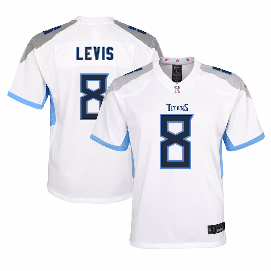 Youth Tennessee Titans Will Levis Nike White Player Game Jersey - Puhuasuan