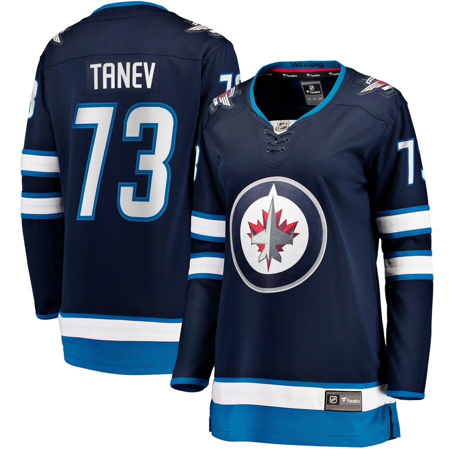 Women's Winnipeg Jets Brandon Tanev Fanatics Navy Home Breakaway Player Jersey - Puhuasuan