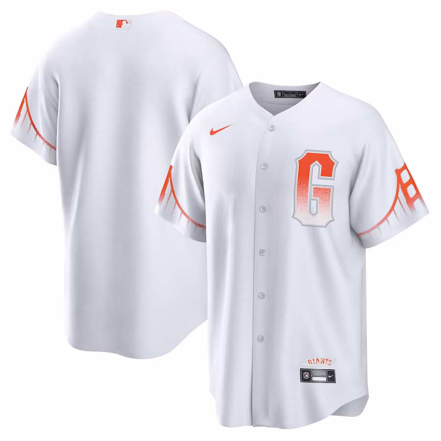 Men's San Francisco Giants Nike White City Connect Replica Jersey - Puhuasuan