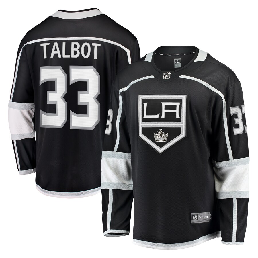 Men's Los Angeles Kings Cam Talbot Fanatics Branded Black Home Breakaway Jersey - Puhuasuan