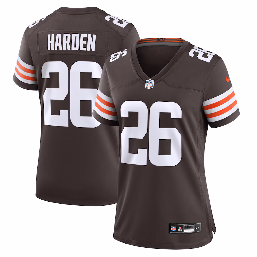 Women's Cleveland Browns Myles Harden Nike Brown Game Jersey - Puhuasuan