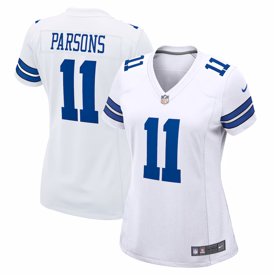 Women's Dallas Cowboys Micah Parsons Nike White Game Jersey - Puhuasuan